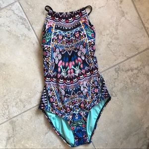 Laundry by Shelli Segal High Neck One Piece